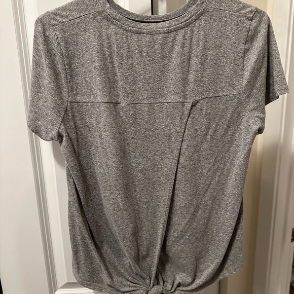 Madewell Grey Knot Back Short Sleeve Tee - Picture 5 of 5